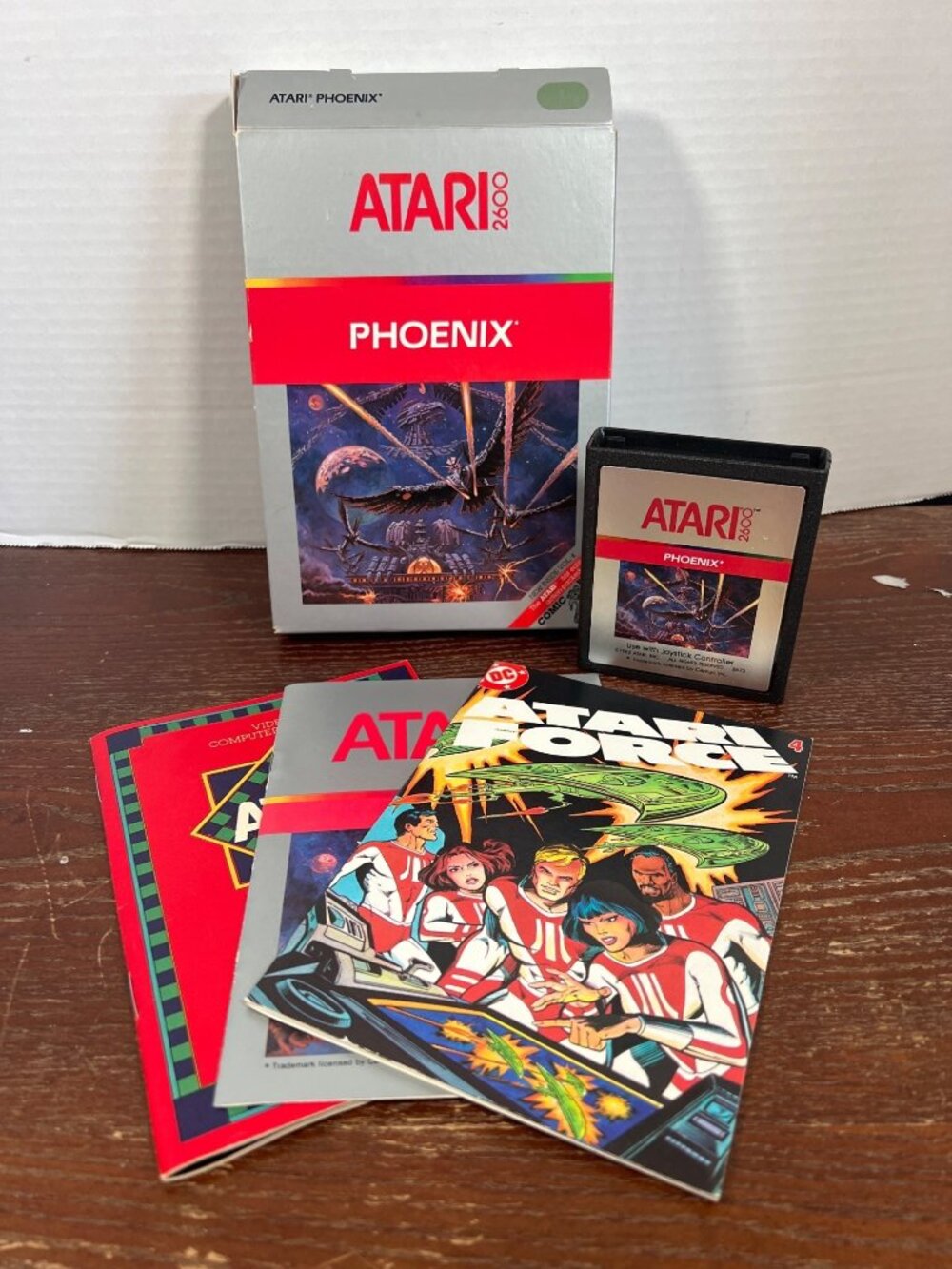Atari 2600 Phoenix Game With Box Manual & DC Comics Atari Force Vol. 4 1982 Rele